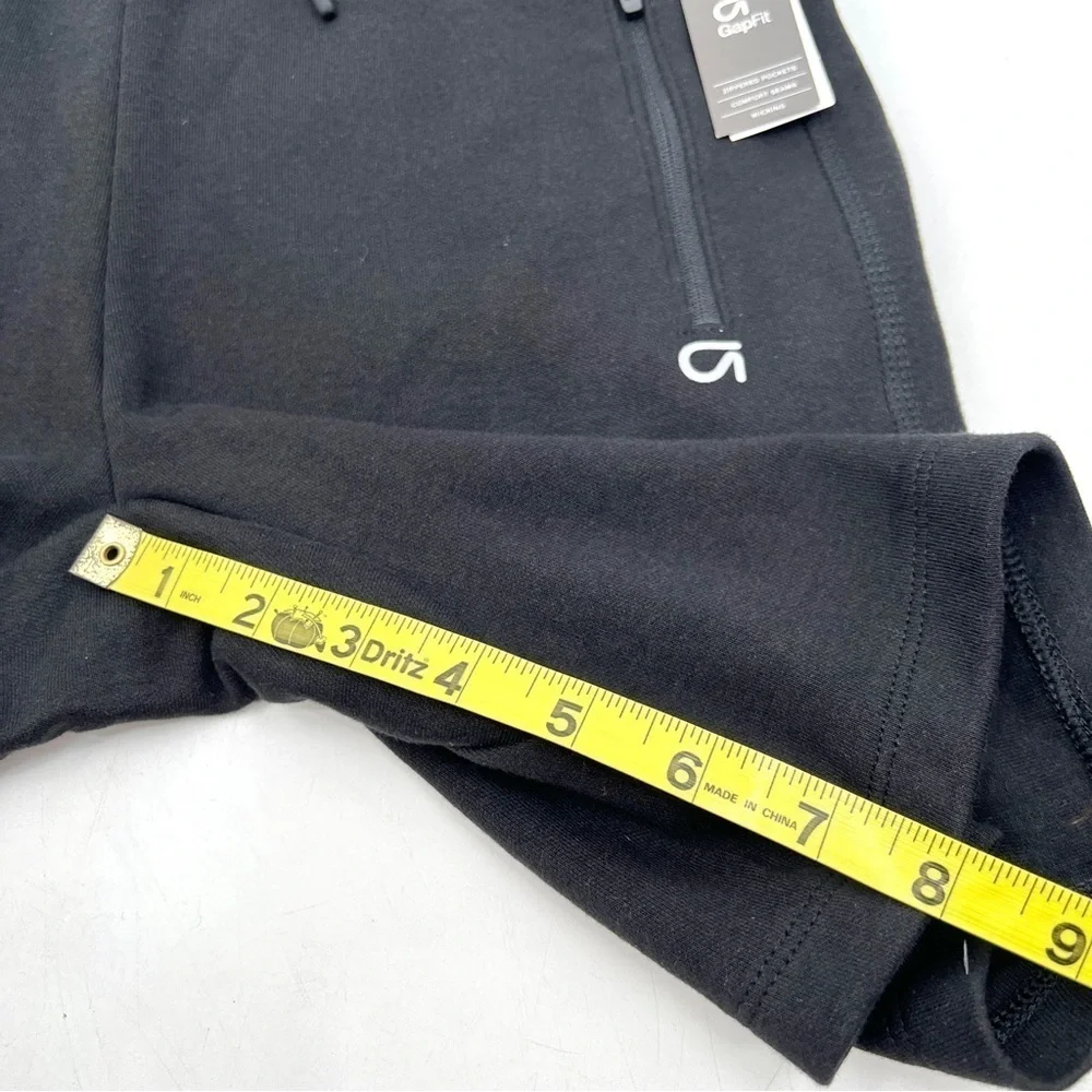 NWT GAP FIT Girl's Black Athleisure Sweat Shorts Size 12